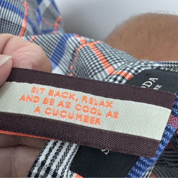 Scotch & Soda Blue and Red Casual Button Down Shirt - Picture 9 of 10